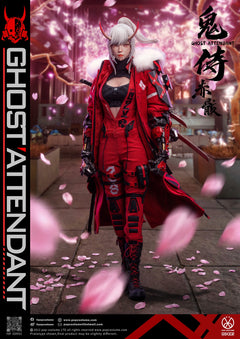 Presale POP COSTUME GS-002 1/6 Ghost Attendant Red Remains Action Figure Model