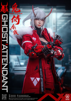 Presale POP COSTUME GS-002 1/6 Ghost Attendant Red Remains Action Figure Model