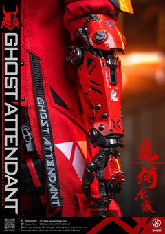 Presale POP COSTUME GS-002 1/6 Ghost Attendant Red Remains Action Figure Model