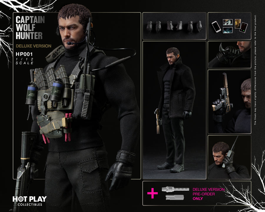 HOT PLAY HP001 1/12 Resident Zombie Evil Crisis Captain Wolf Hunter Chris Deluxe