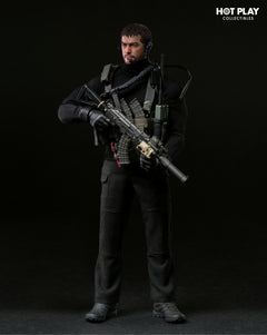HOT PLAY HP001 1/12 Resident Zombie Evil Crisis Captain Wolf Hunter Chris Deluxe