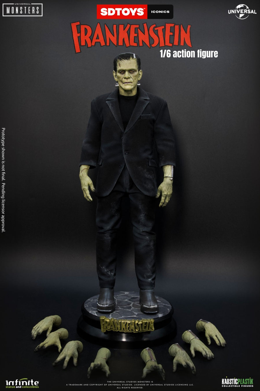 Auf Lager: Infinite Statue 1/6 Frankenstein Sammler-Actionfigur für Herren Modellspielzeug