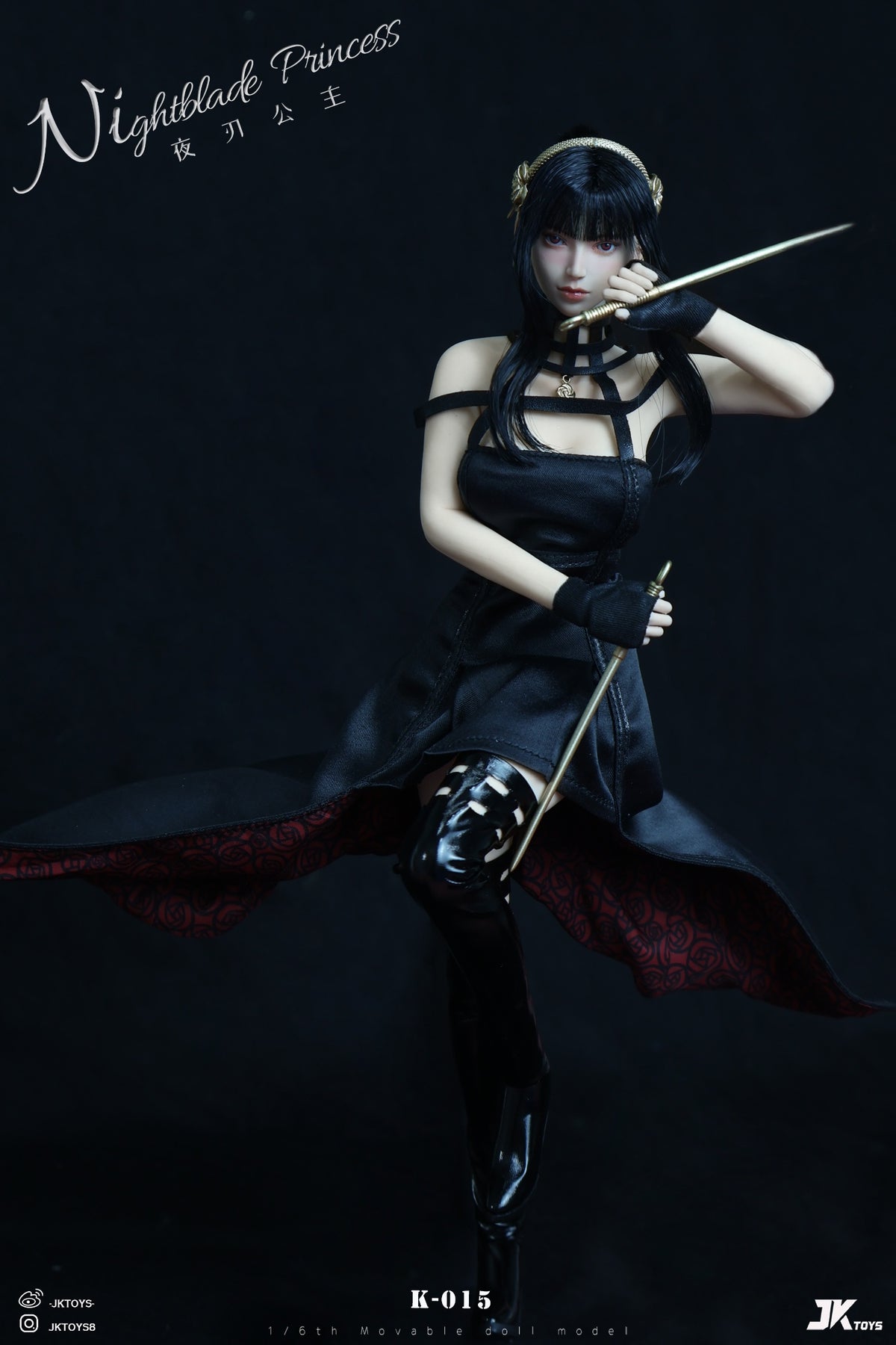 Vorverkauf JKTOYS K-015 1/6 Thorn Princess Yor Forger Cosplay-Zubehör für 12" Körper