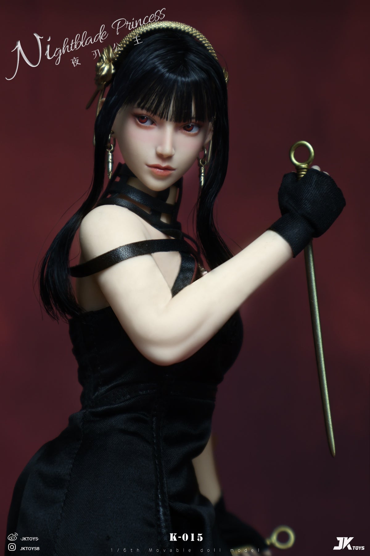 Vorverkauf JKTOYS K-015 1/6 Thorn Princess Yor Forger Cosplay-Zubehör für 12" Körper
