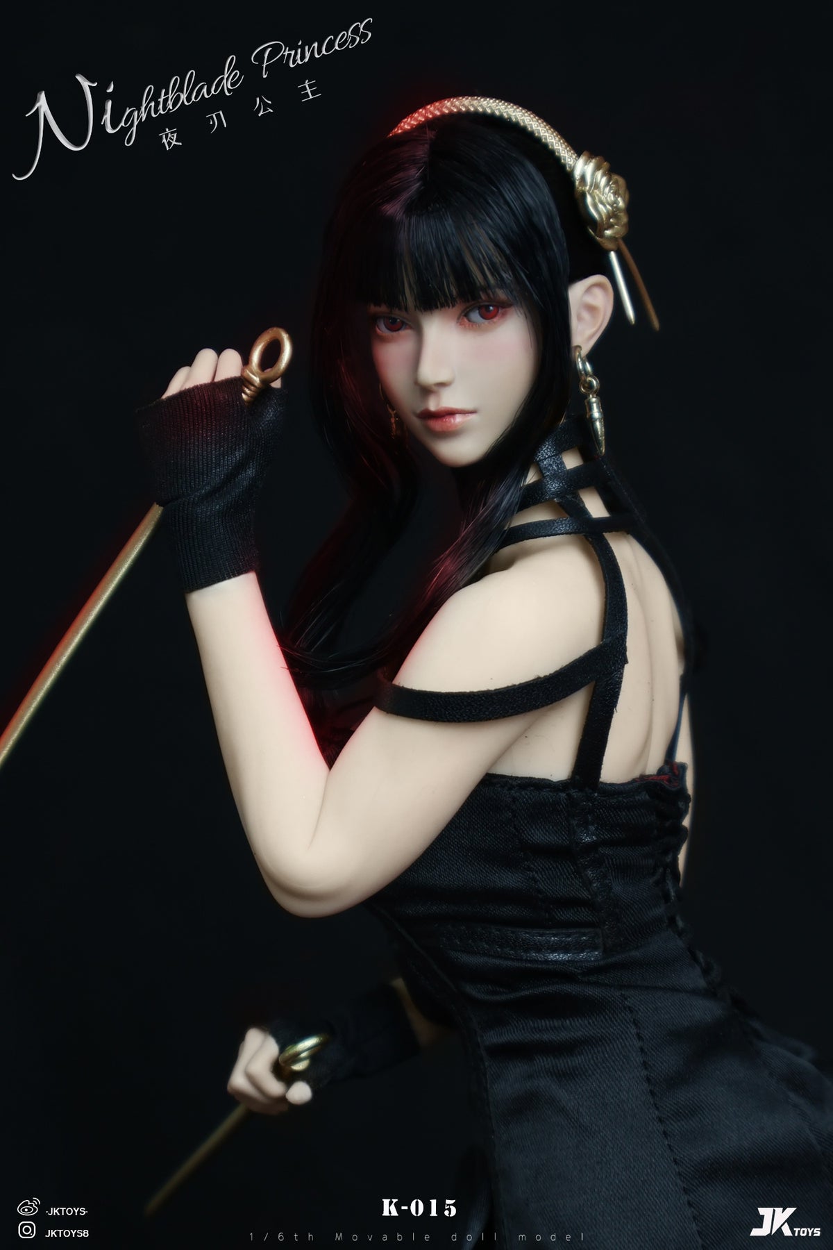 Vorverkauf JKTOYS K-015 1/6 Thorn Princess Yor Forger Cosplay-Zubehör für 12" Körper