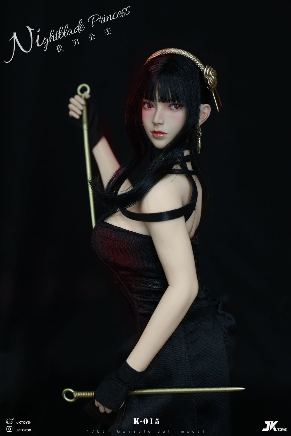 Vorverkauf JKTOYS K-015 1/6 Thorn Princess Yor Forger Cosplay-Zubehör für 12" Körper