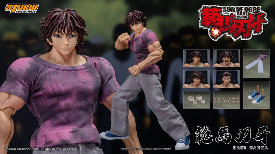 Storm Toys KIBK05 1/12 Baki Hanma Son of The Ogre Collectible Action Figure Toy