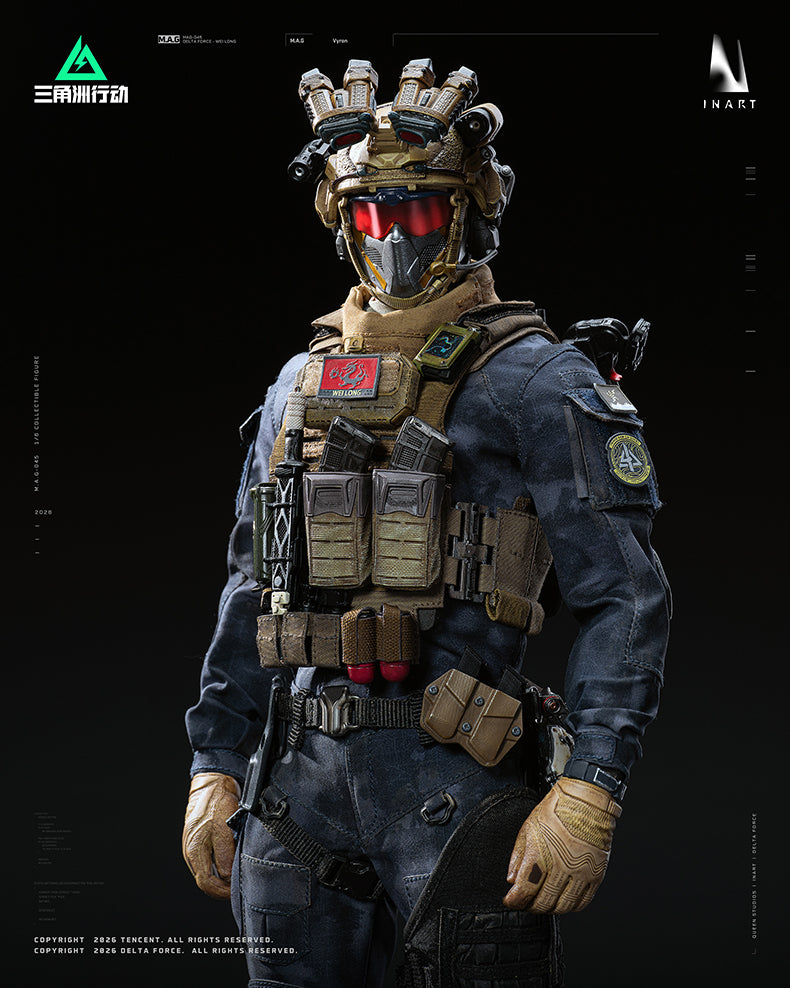 Vorverkauf INART MAG 045 1/6 Delta Force Vyron Sammler-Actionfigur Modellspielzeug