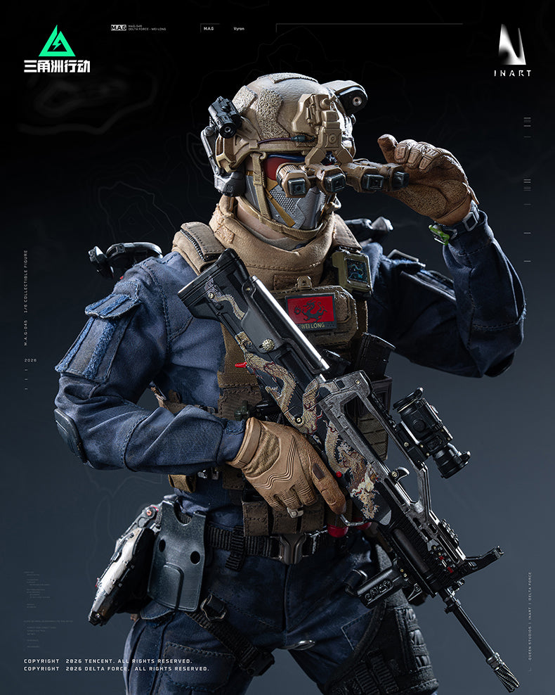 Vorverkauf INART MAG 045 1/6 Delta Force Vyron Sammler-Actionfigur Modellspielzeug
