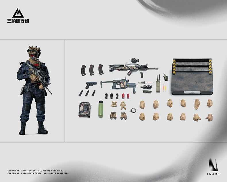 Vorverkauf INART MAG 045 1/6 Delta Force Vyron Sammler-Actionfigur Modellspielzeug