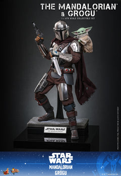 Hot Toys MMS872 1/6 Star Wars The Mandalorian & Grogu Action Figure Deluxe Ver.