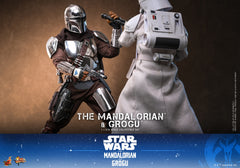 Hot Toys MMS872 1/6 Star Wars The Mandalorian & Grogu Action Figure Deluxe Ver.