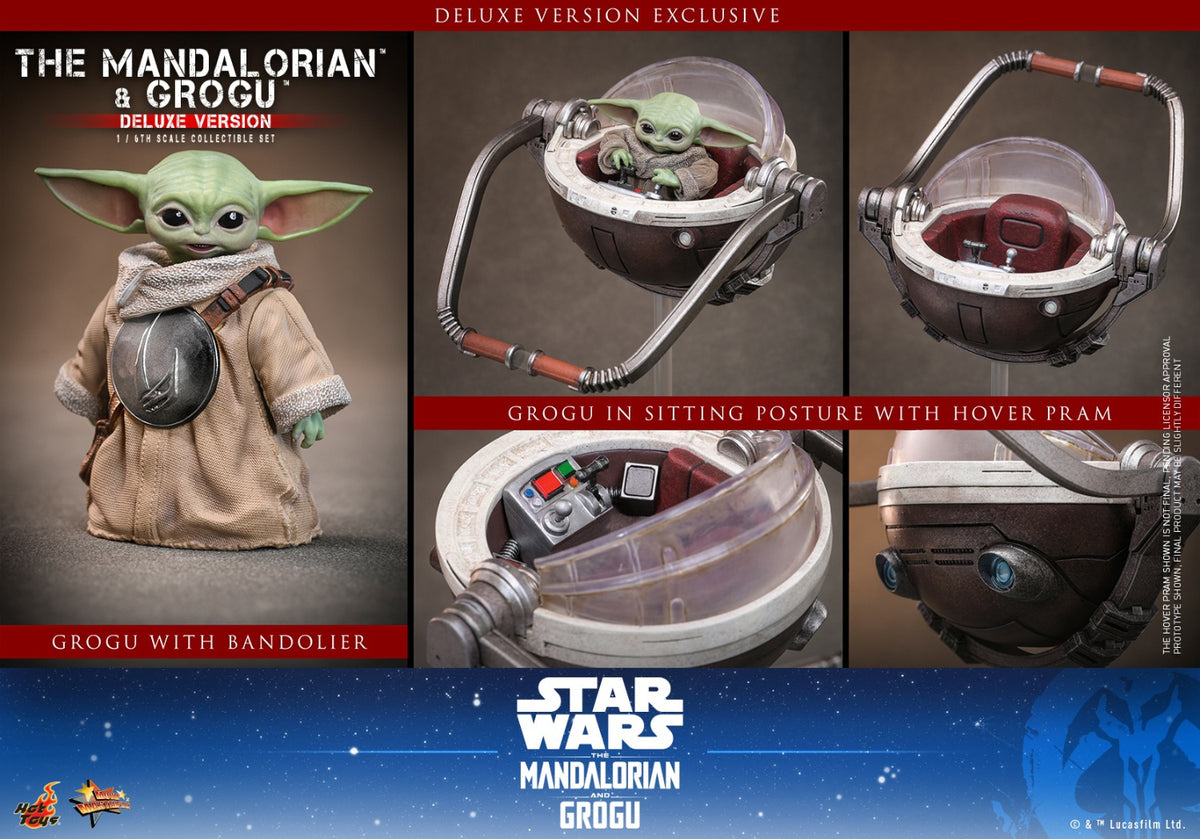 Hot Toys MMS872 1/6 Star Wars The Mandalorian & Grogu Action Figure Deluxe Ver.