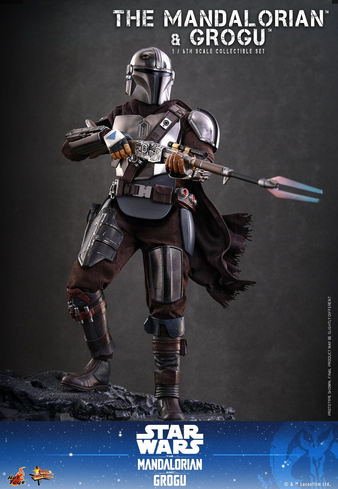 Hot Toys MMS872 1/6 Star Wars The Mandalorian & Grogu Action Figure Deluxe Ver.