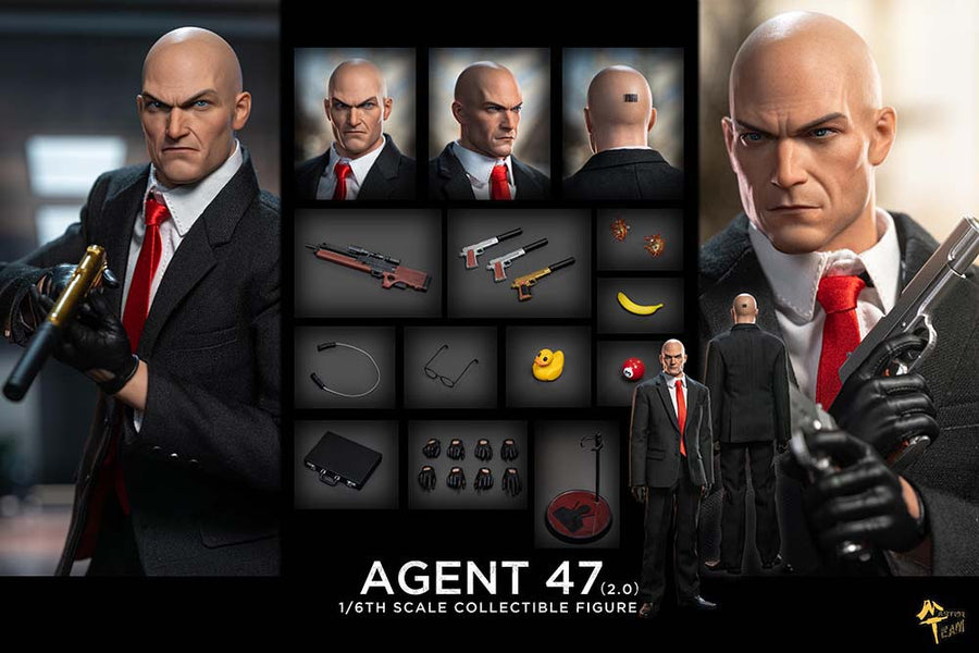 Master Team MTTOYS020 1/6 The Agent Killer 47 2.0 Hitman Actionfiguren-Modell