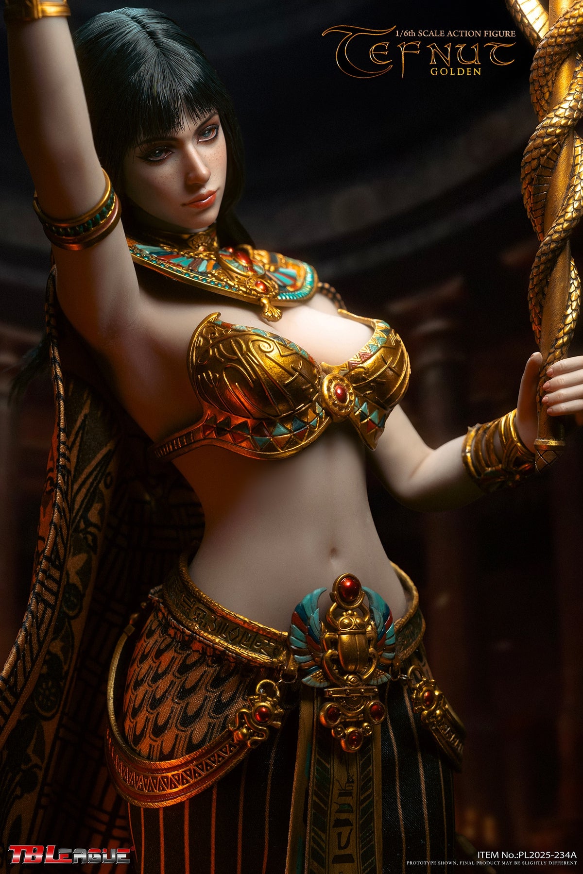 TBLeague PL2025-234A 1/6 Egyptian Goddess Tefnut-Golden Female Action Figure Toy