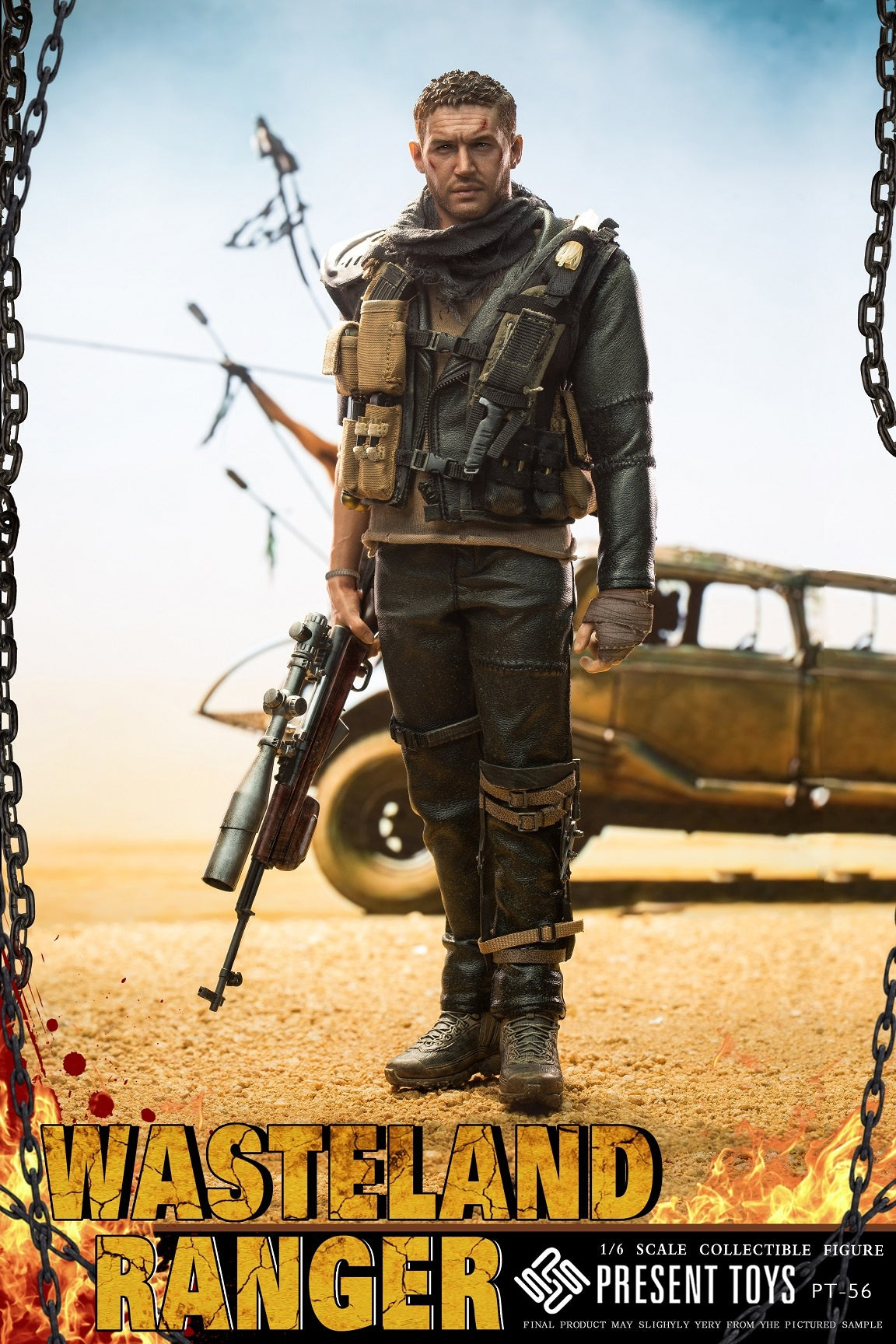 PRESENT TOYS PT-sp56 1/6 The Mad Man Max Tom Sammler-Actionfigur Modellspielzeug