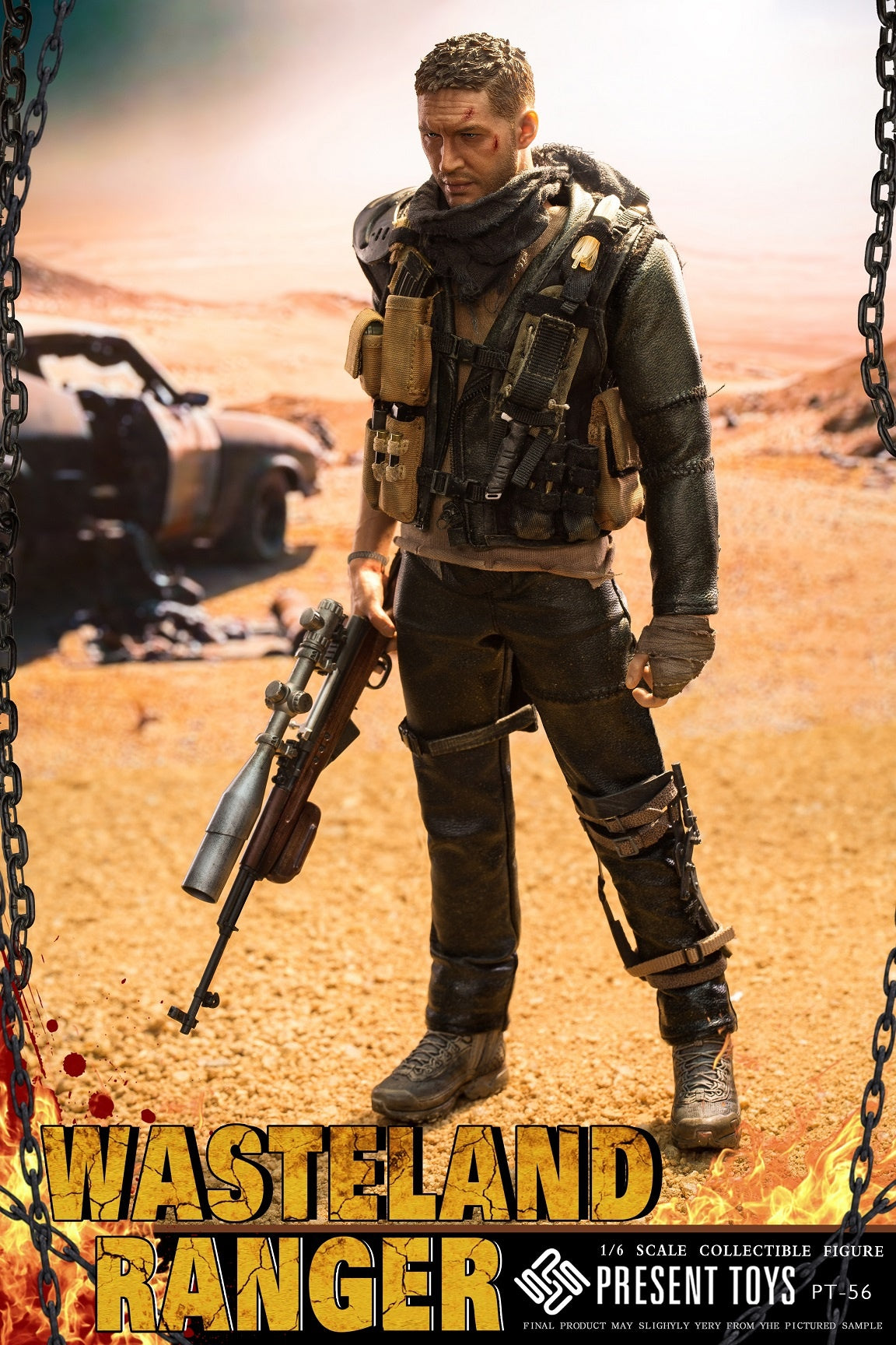 PRESENT TOYS PT-sp56 1/6 The Mad Man Max Tom Sammler-Actionfigur Modellspielzeug
