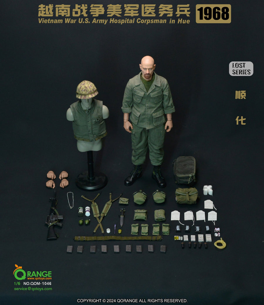 QORANGE QOTOYS QOM-1046 1/6 Vietnamkrieg U.S. Army Sanitäter männliche Figur