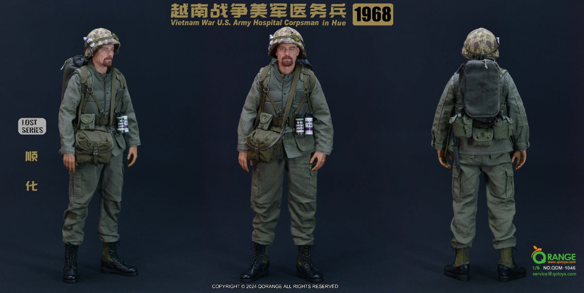 QORANGE QOTOYS QOM-1046 1/6 Vietnamkrieg U.S. Army Sanitäter männliche Figur