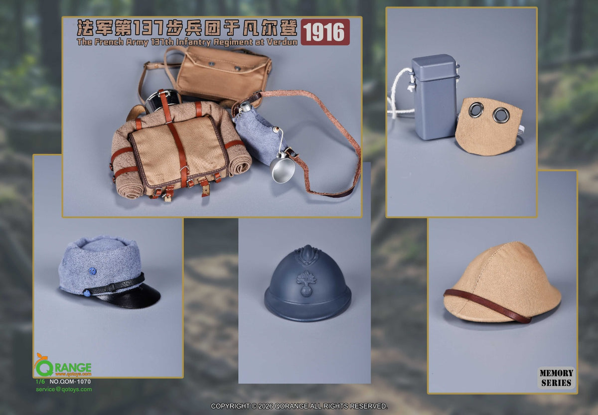 Vorbestellung QORANGE QOTOYS QOM-1070 1/6 Französische Armee, 137. Infanterieregiment, Verdun 1916