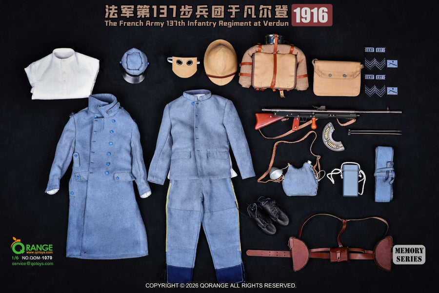 Vorbestellung QORANGE QOTOYS QOM-1070 1/6 Französische Armee, 137. Infanterieregiment, Verdun 1916