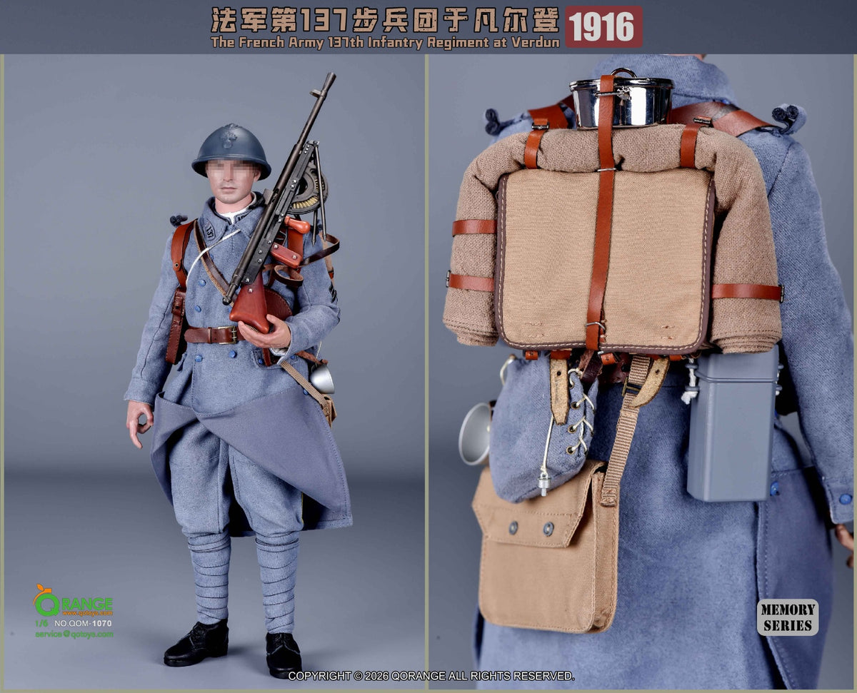 Vorbestellung QORANGE QOTOYS QOM-1070 1/6 Französische Armee, 137. Infanterieregiment, Verdun 1916