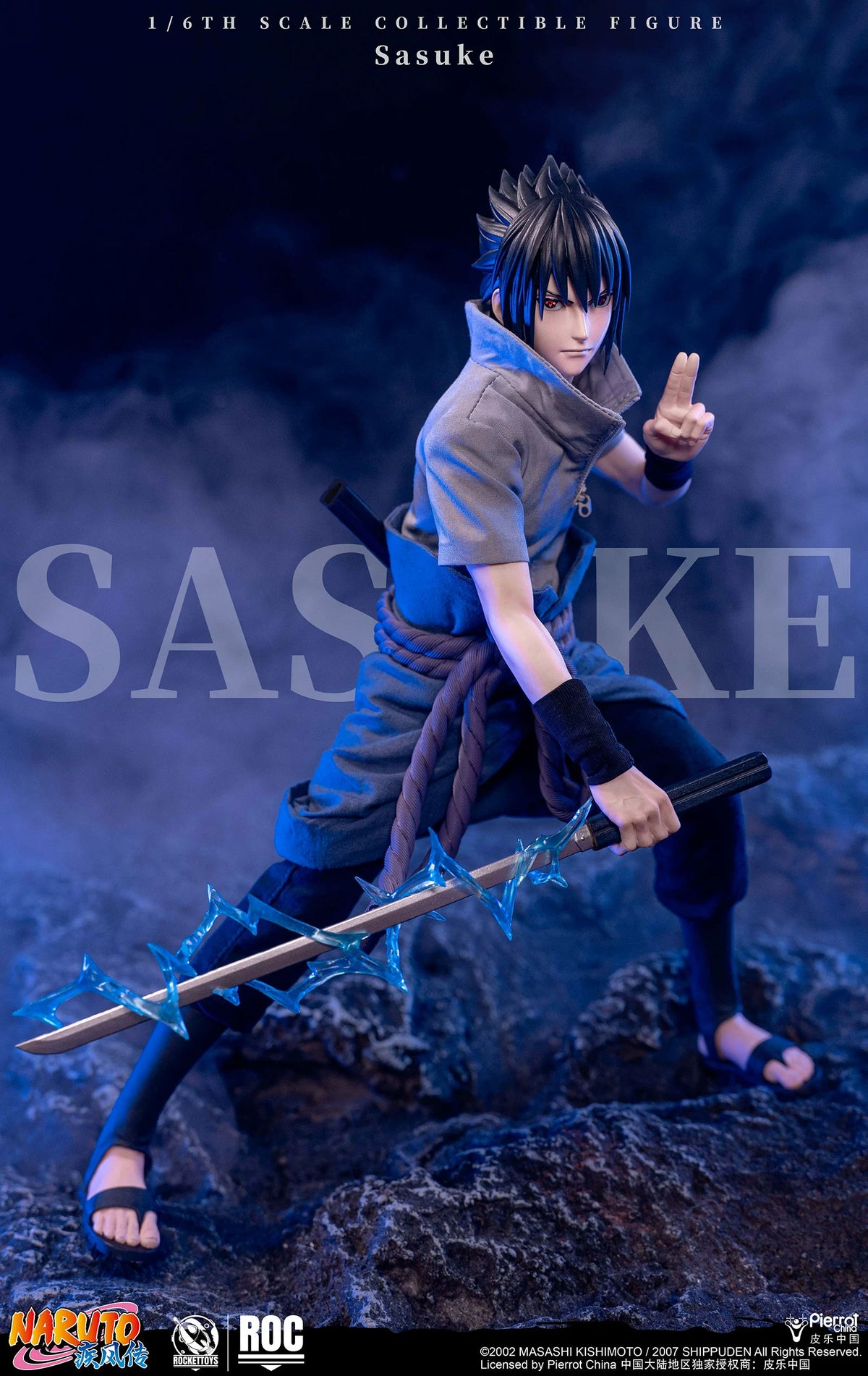 ROCKETTOYS ROC-018 1/6 Uchiha Sasuke Collectible Action Figure Model Toy