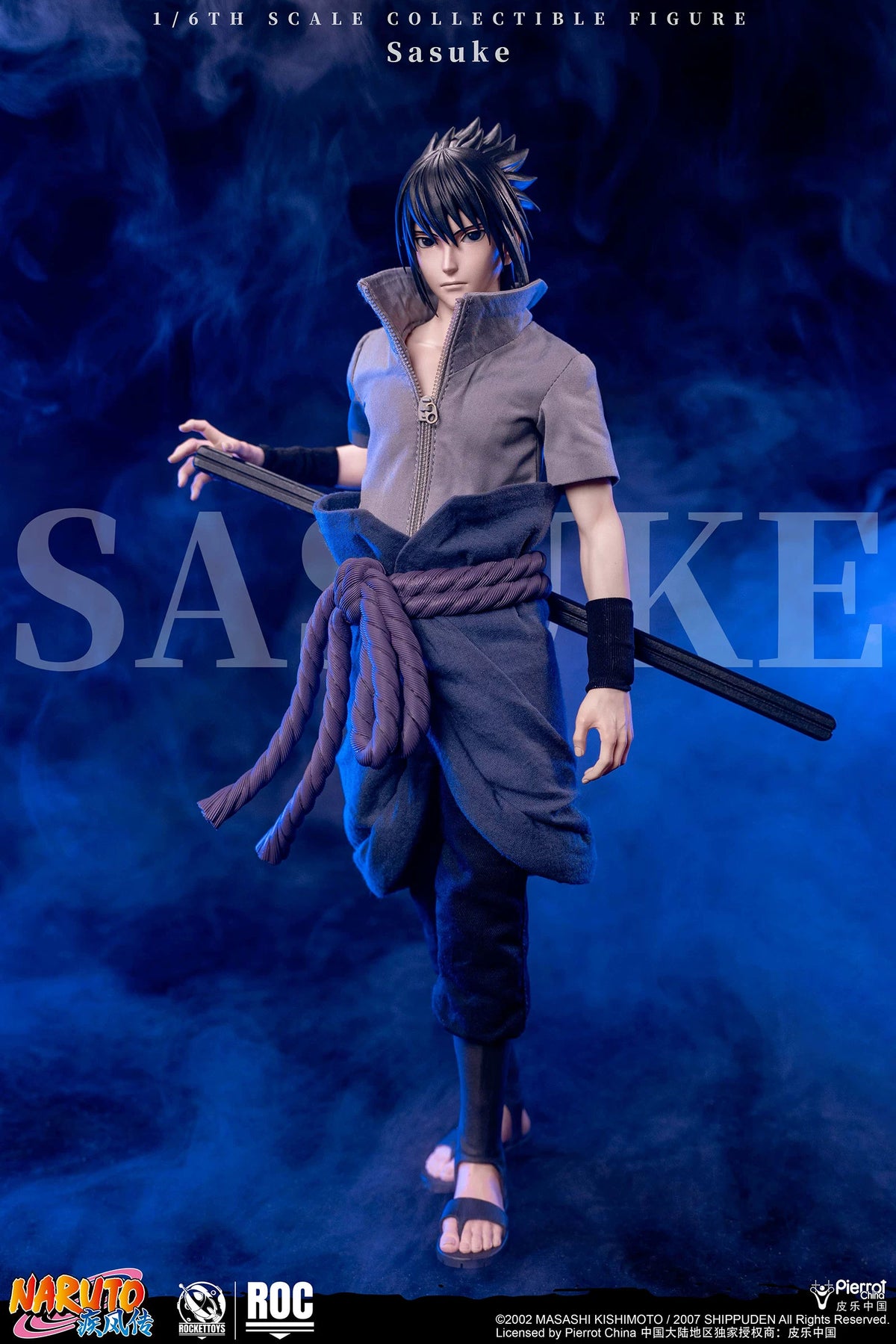 Vorverkauf ROCKETTOYS ROC-017 1/6 Uchiha Sasuke Sammler-Actionfigur Modellspielzeug