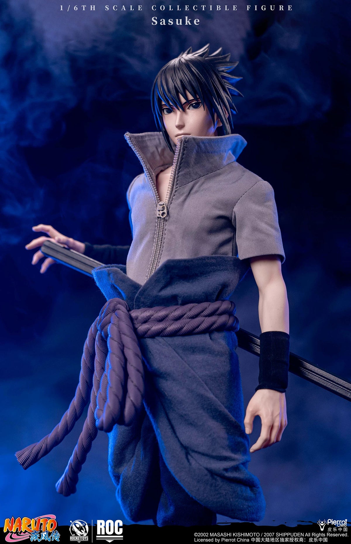 ROCKETTOYS ROC-018 1/6 Uchiha Sasuke Collectible Action Figure Model Toy