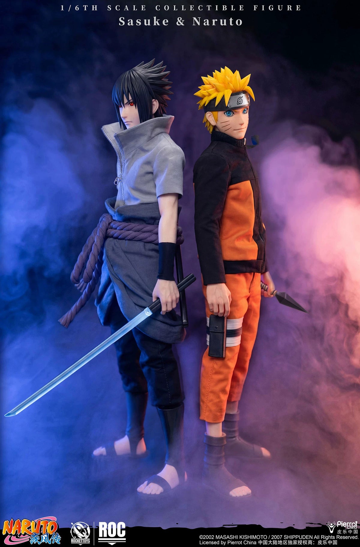 ROCKETTOYS ROC-018 1/6 Uchiha Sasuke Collectible Action Figure Model Toy