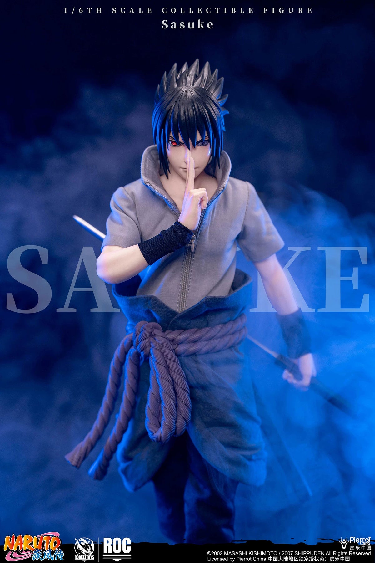 Vorverkauf ROCKETTOYS ROC-017 1/6 Uchiha Sasuke Sammler-Actionfigur Modellspielzeug