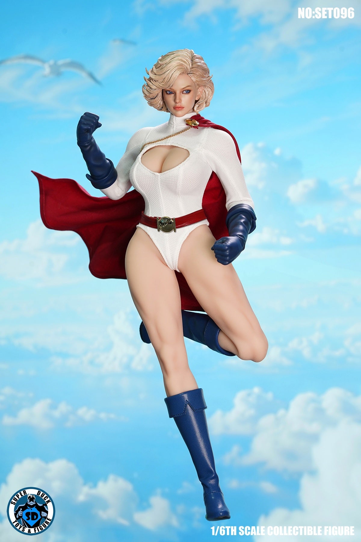 Presale SUPER DUCK SET096 1/6 Power Girl Superwoman Female Action Figure Model