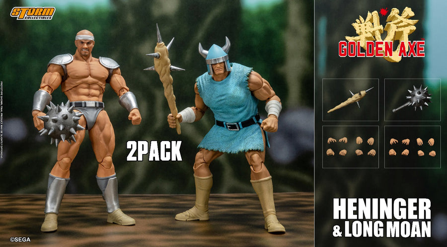 Storm Toys SGGX09 1/12 Golden Axe HENINGER & LONG MOAN Actionfiguren-Doppelpack