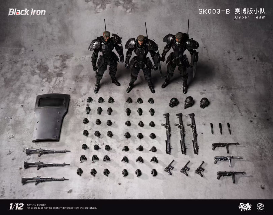 Vorverkauf Skull Toyz X Snake SK003-B 1/12 Black Iron Actionfigur Cyber Team Ver.
