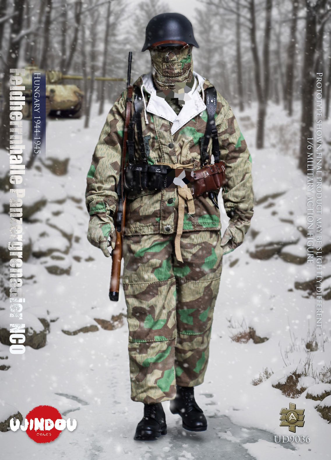 UJINDOU UD9036 1/6 WWII Feldherrnhalle Panzergrenadier NCO Hungary Action Figure
