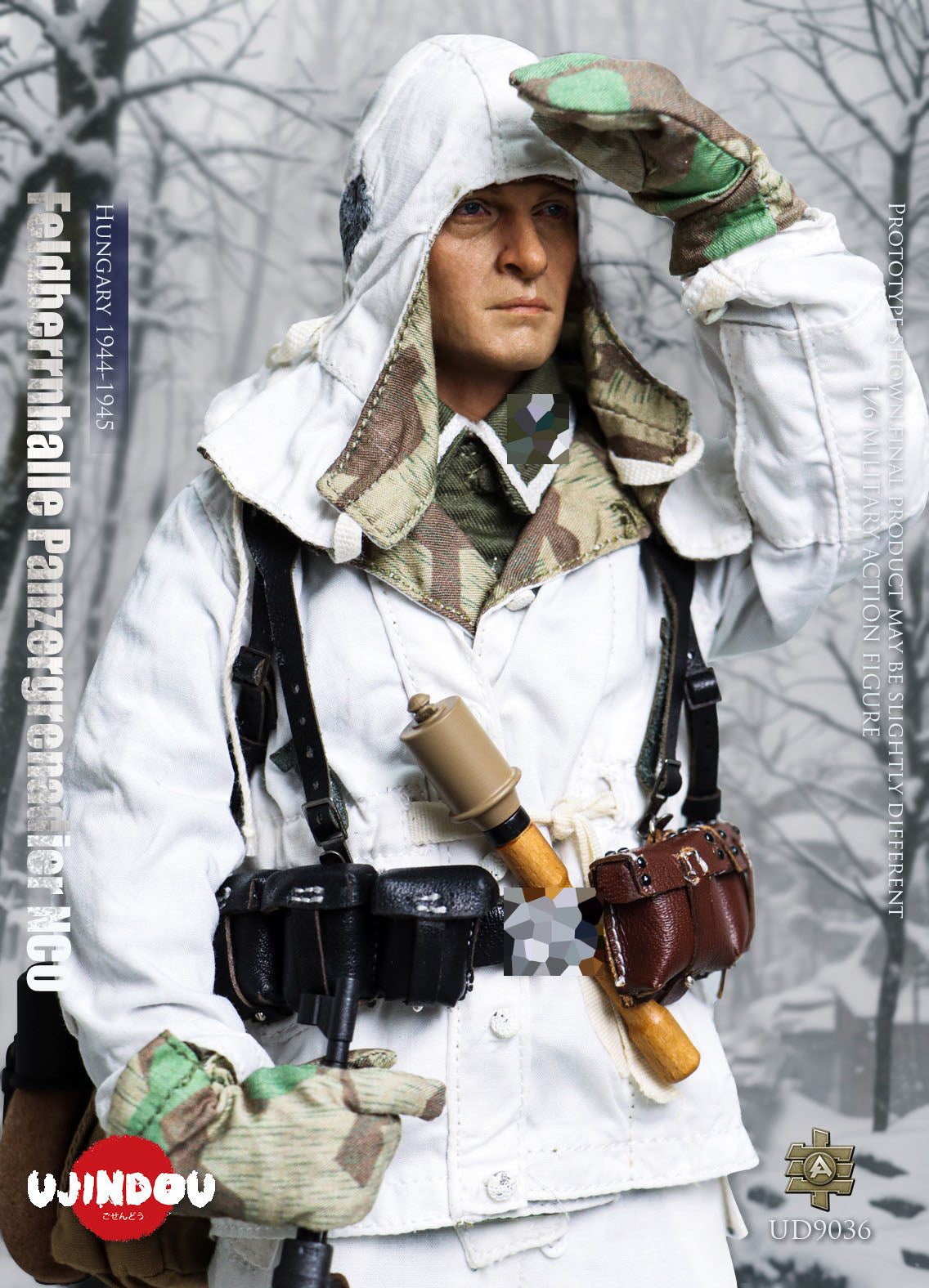 UJINDOU UD9036 1/6 WWII Feldherrnhalle Panzergrenadier NCO Hungary Action Figure