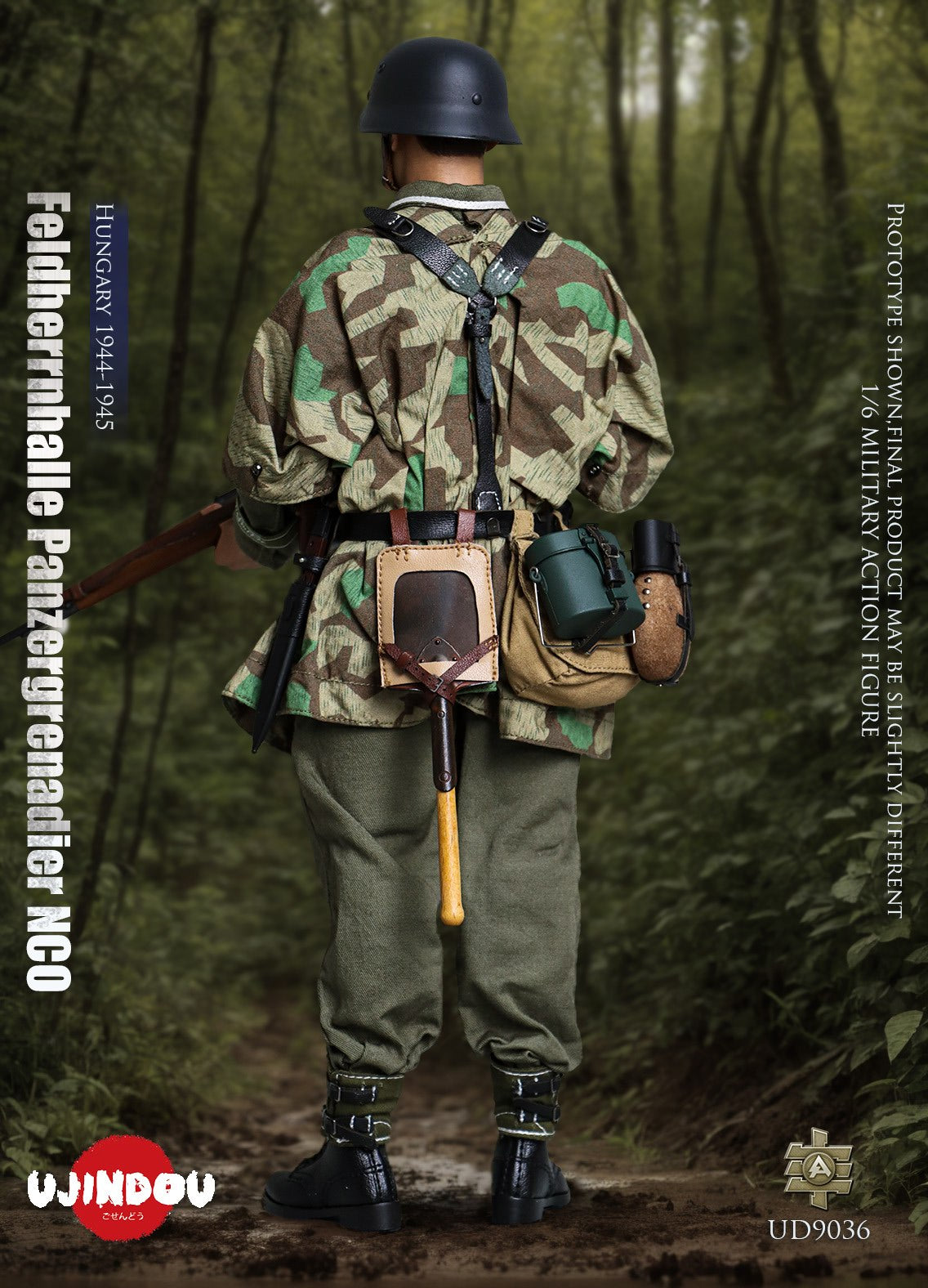 UJINDOU UD9036 1/6 WWII Feldherrnhalle Panzergrenadier NCO Hungary Action Figure
