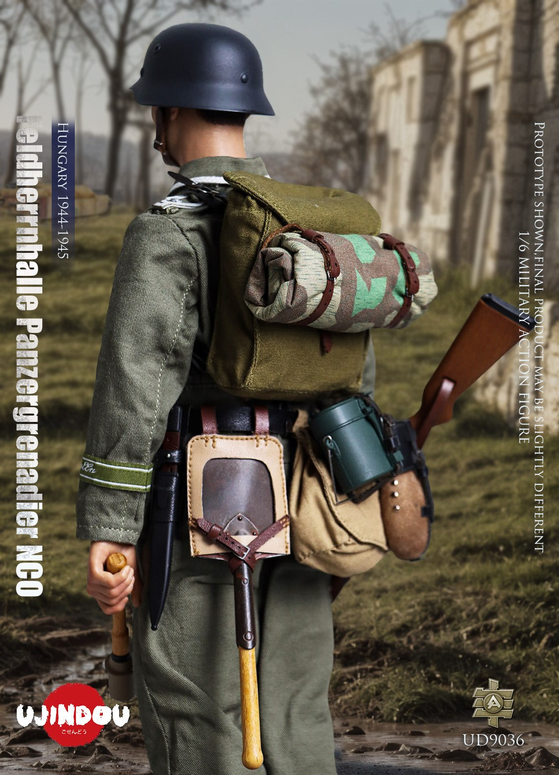 UJINDOU UD9036 1/6 WWII Feldherrnhalle Panzergrenadier NCO Hungary Action Figure