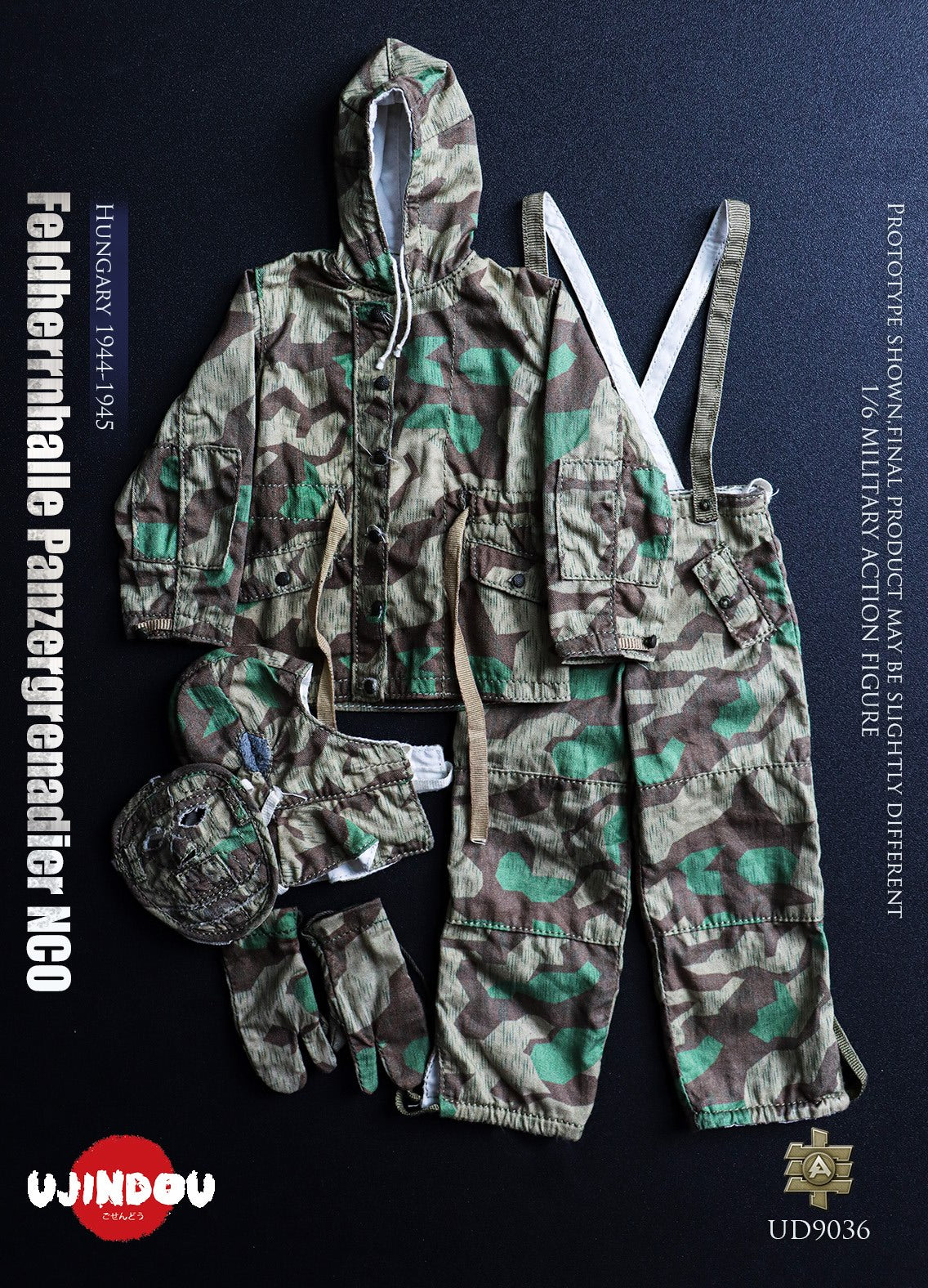 UJINDOU UD9036 1/6 WWII Feldherrnhalle Panzergrenadier NCO Hungary Action Figure