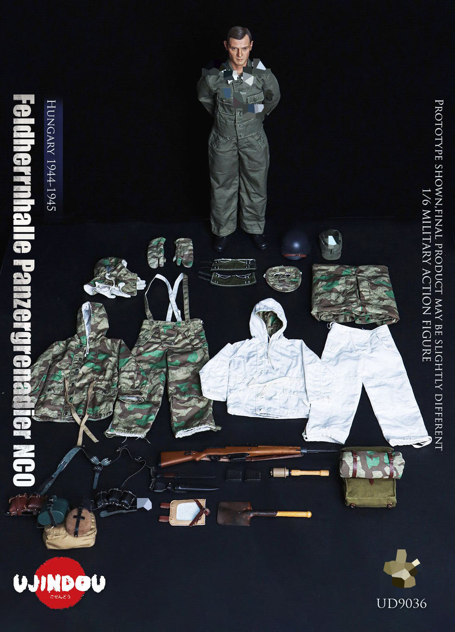 UJINDOU UD9036 1/6 WWII Feldherrnhalle Panzergrenadier Unteroffizier Ungarn Actionfigur