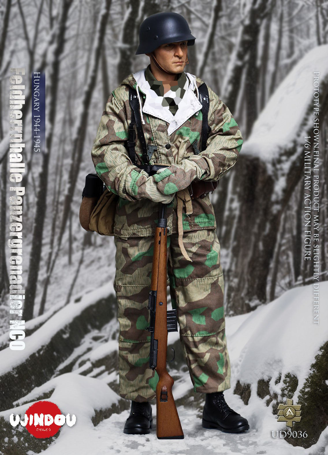 UJINDOU UD9036 1/6 WWII Feldherrnhalle Panzergrenadier NCO Hungary Action Figure