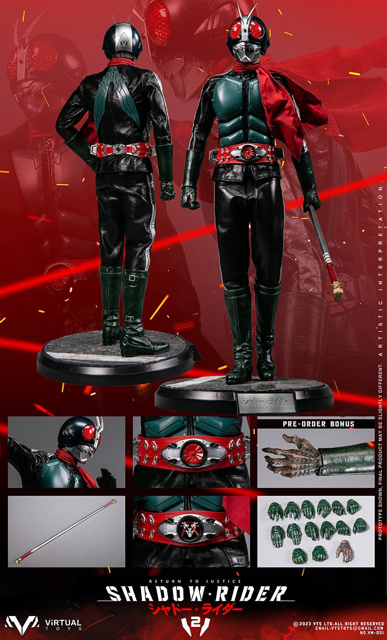 VTS TOYS VM-051 1/6 The Shadow Rider V2 2.0 Sammelbare männliche Actionfigur Modell