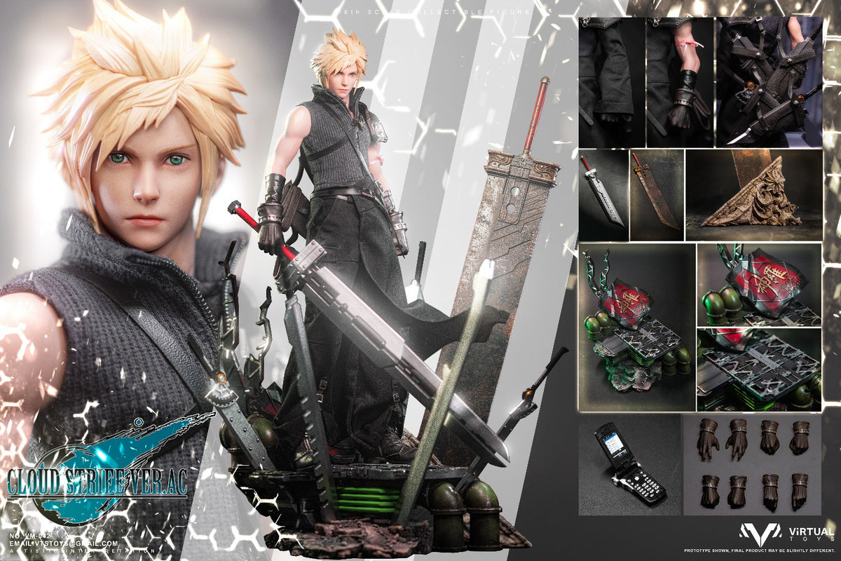 VTSTOYS VM-042B 1/6 Fantasy Former 1st Class Soldier Cloud Strife Actionfigur