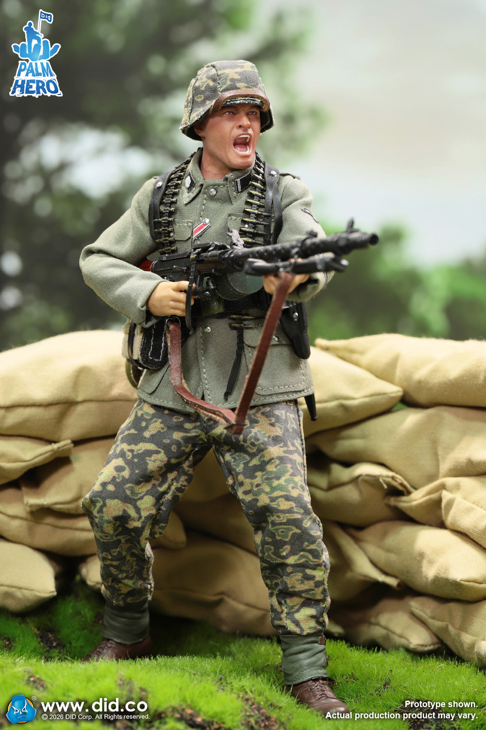 Vorverkauf DID XD80042 1/12 WWII Deutscher MG34 Schütze Alois Actionfigur Modellspielzeug
