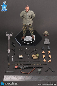 Vorverkauf DID XD80042 1/12 WWII Deutscher MG34 Schütze Alois Actionfigur Modellspielzeug