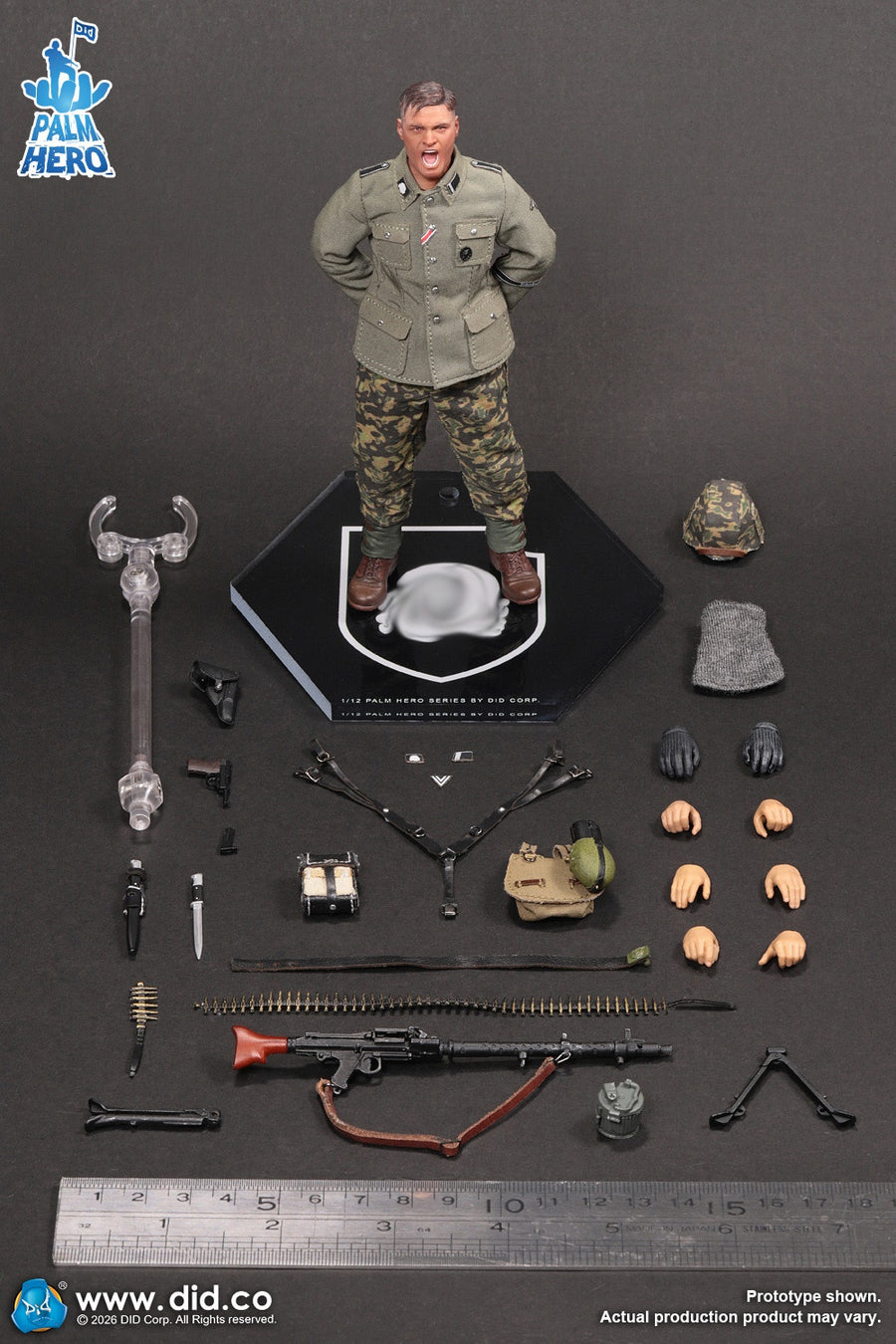 Presale DID XD80042 1/12 WWII German MG34 Gunner Alois Action Figure Model Toy