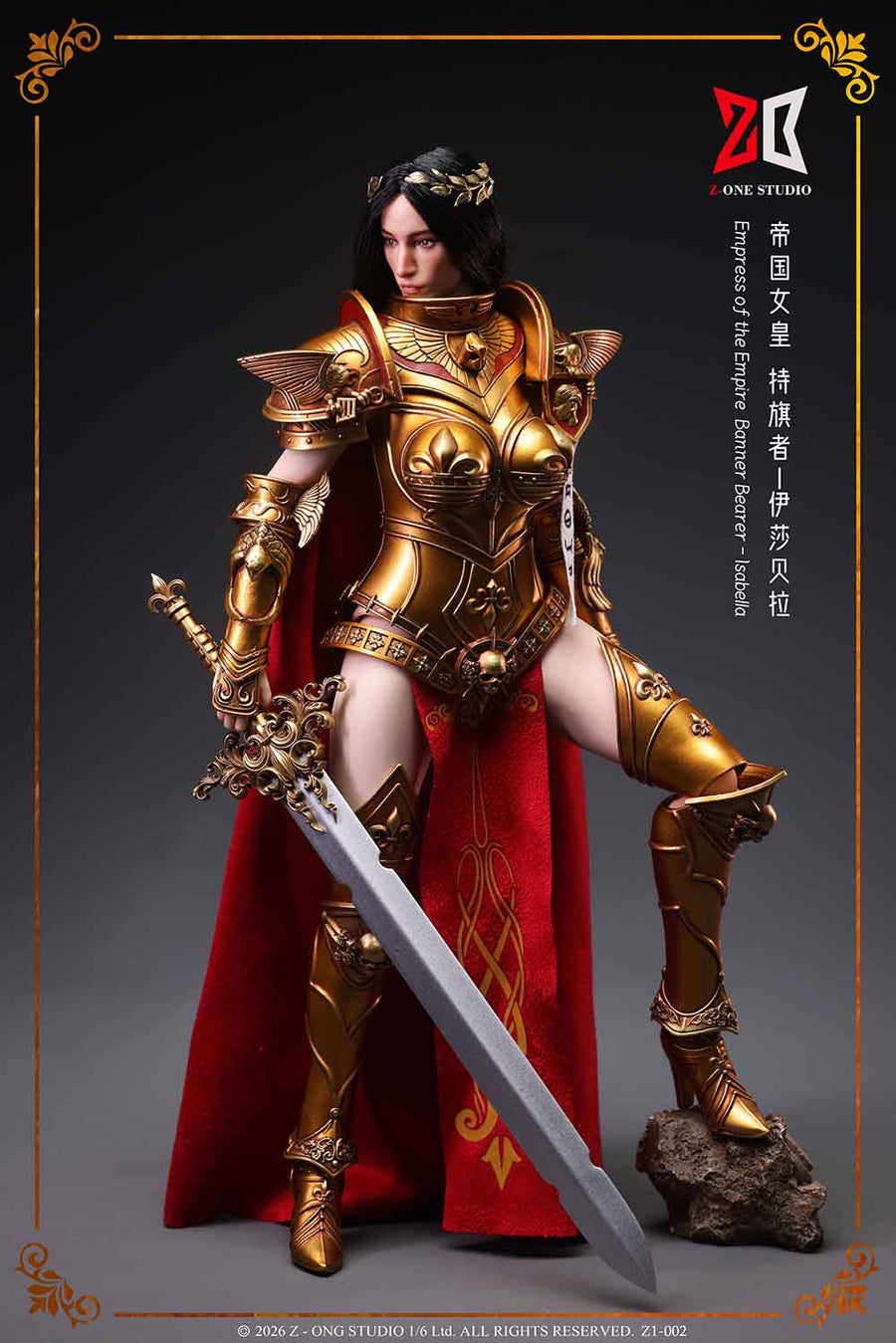 Z-ONE STUDIO Z1-002 1/6 Legierungs-Figur Imperial Empress Standardenträgerin Isabella