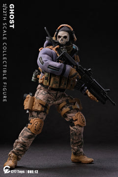 CY7-TOYS 1/12 The Ghost Male Soldier 6" Collectible Action Figure Model