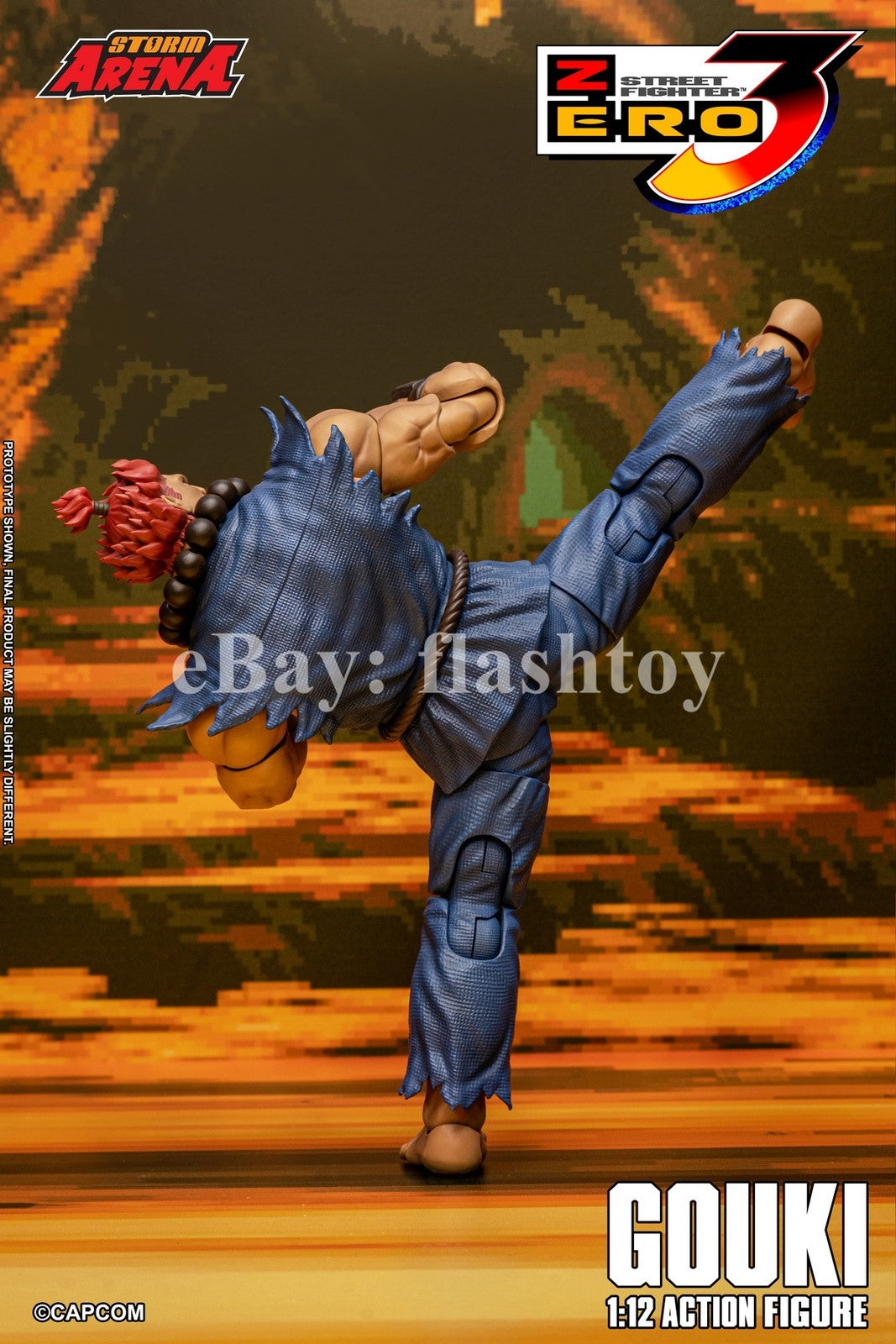Presale STORM ARENA SFSA07 1/12 Street Fighter Zero 3 Gouki Action Figure Model